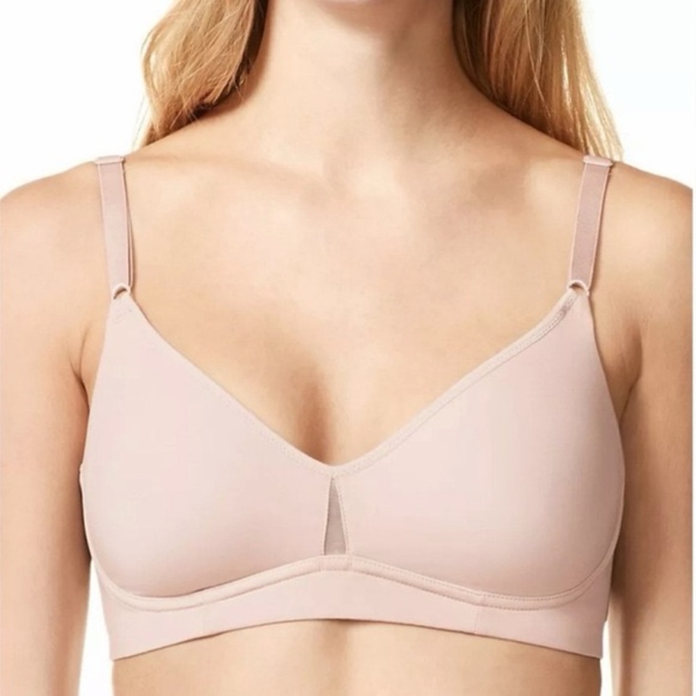 Warners Flex Revolution Underwire Padless Bra Soft Baby Pastel Pink 34C